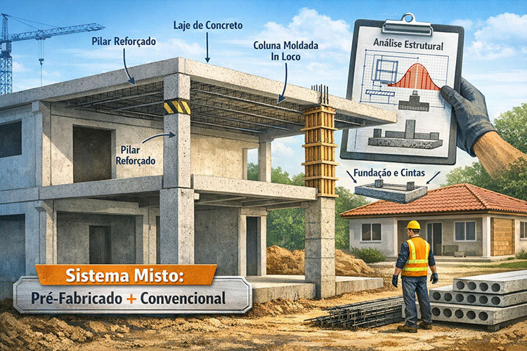 Laje em casas com estrutura pré-fabricada: o que você precisa saber